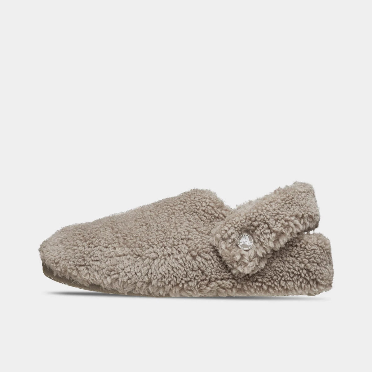 Faux Fur Backstrap Slipper - Cream