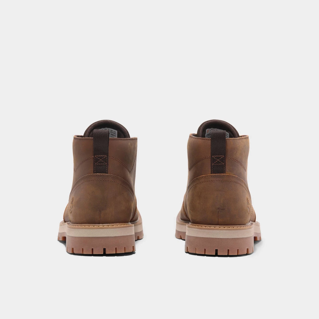 Men's Waterproof Leather Chukka Boots - Brown