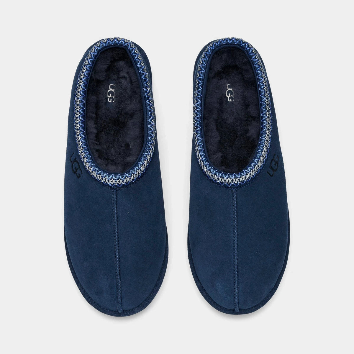 Men's Suede Sheepskin Slip-On Slippers