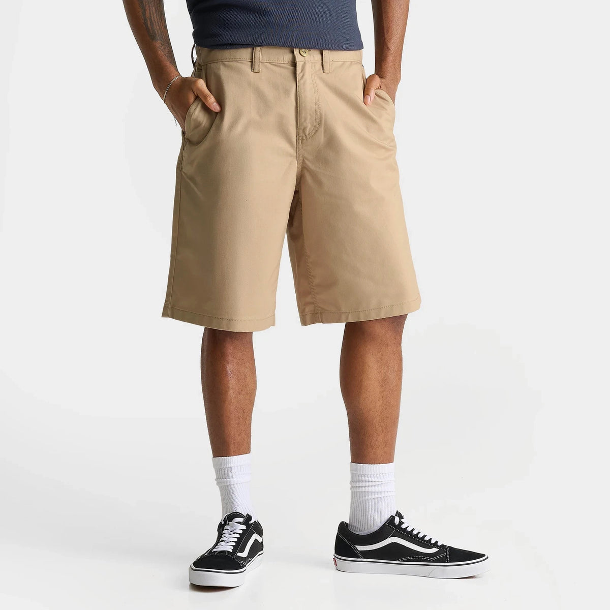 Men's Relaxed Stretch Chino Shorts - Black