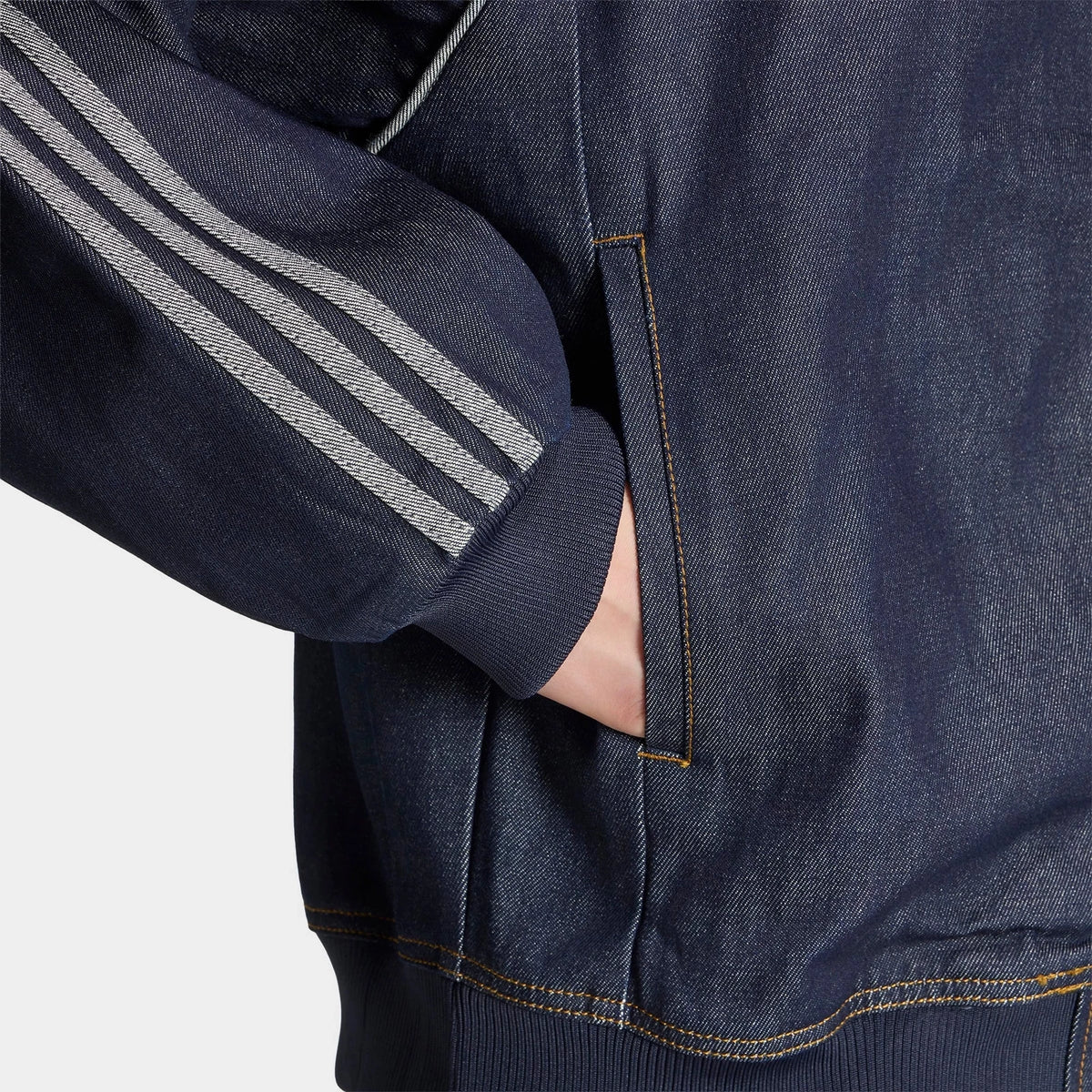 Men's Denim Full-Zip Track Jacket