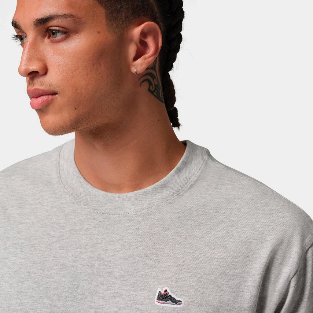 Men's Embroidered Patch Cotton T-Shirt