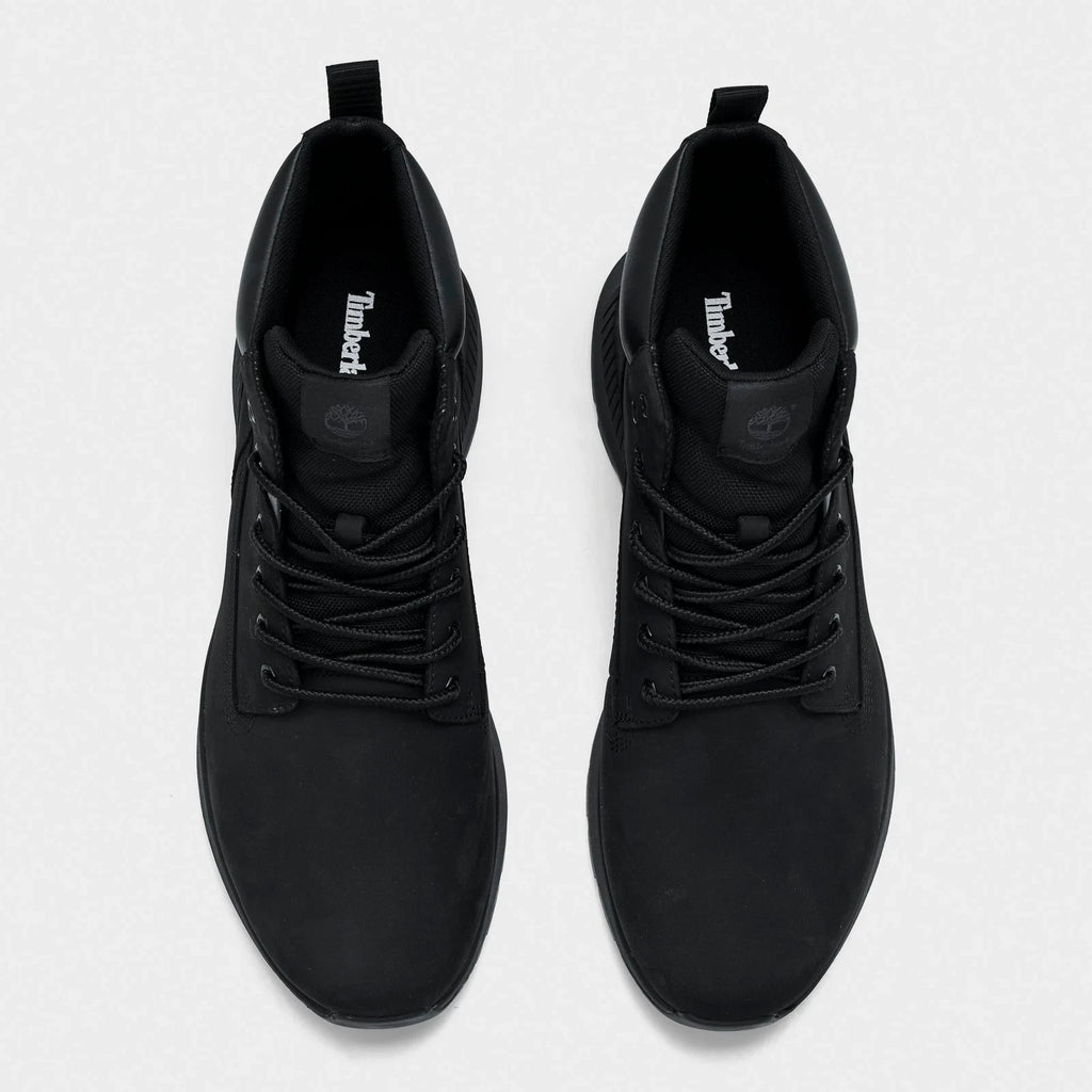 Men's Mid Nubuck Sneaker Boots - Black