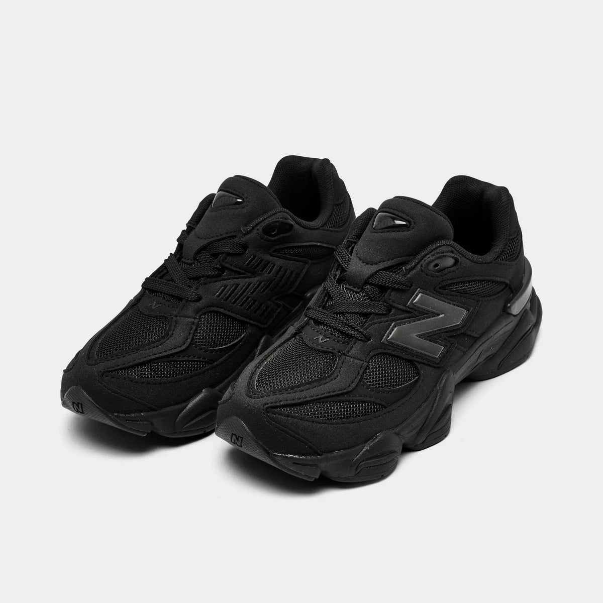Little Kids' Synthetic Lace-Up Sneakers - Black
