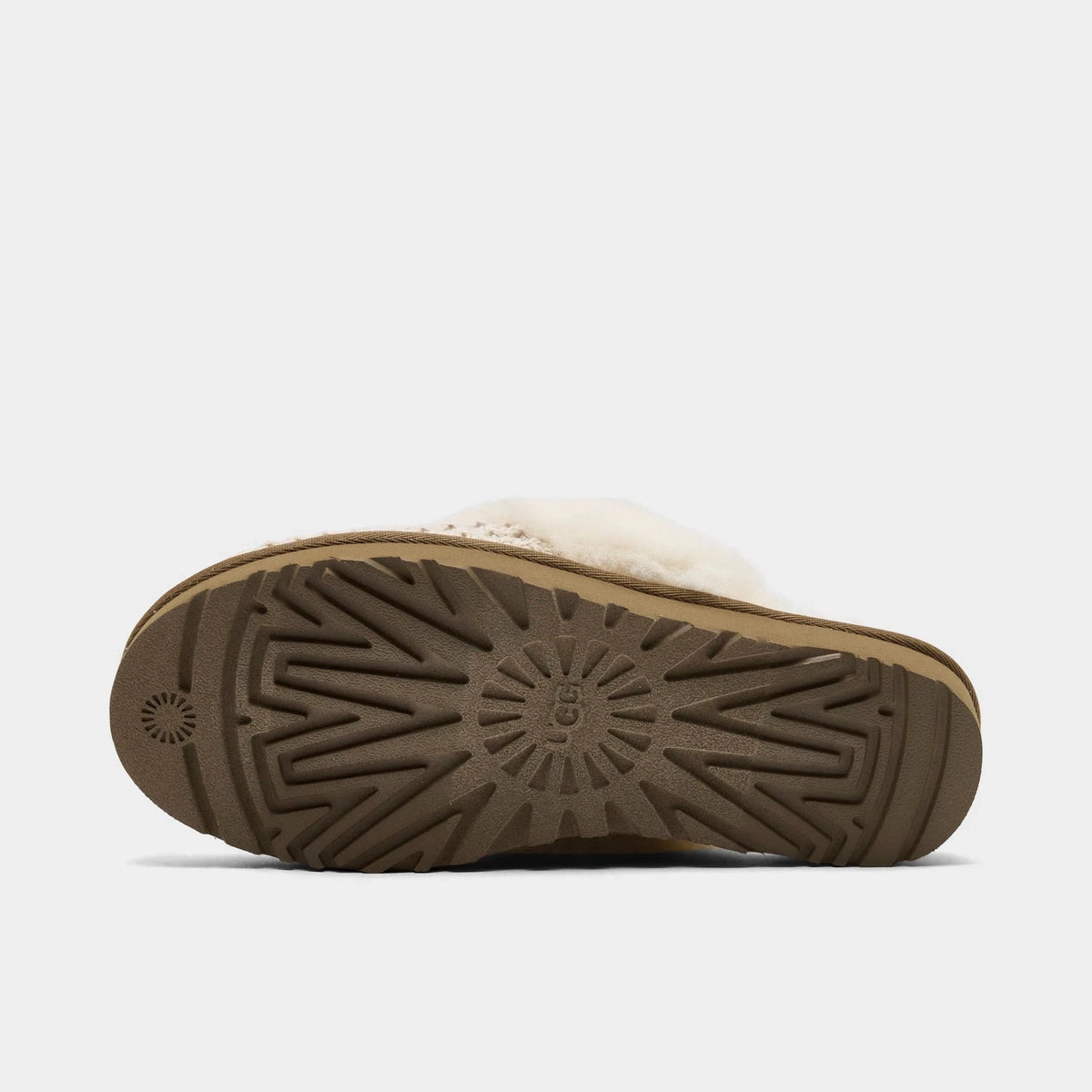Women's Knit Sheepskin Slip-On Slippers - Natural