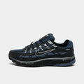 Men's Mesh And Leather Runner Sneaker - Blue