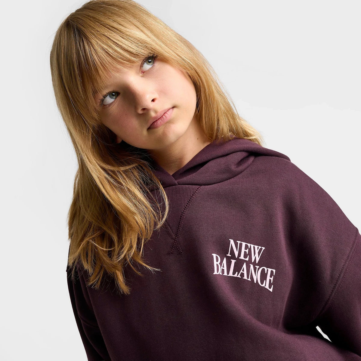 Girls' Oversized Graphic Fleece Hoodie
