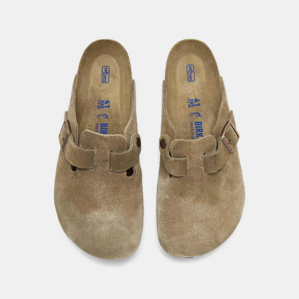 Men's Suede Soft Footbed Clogs