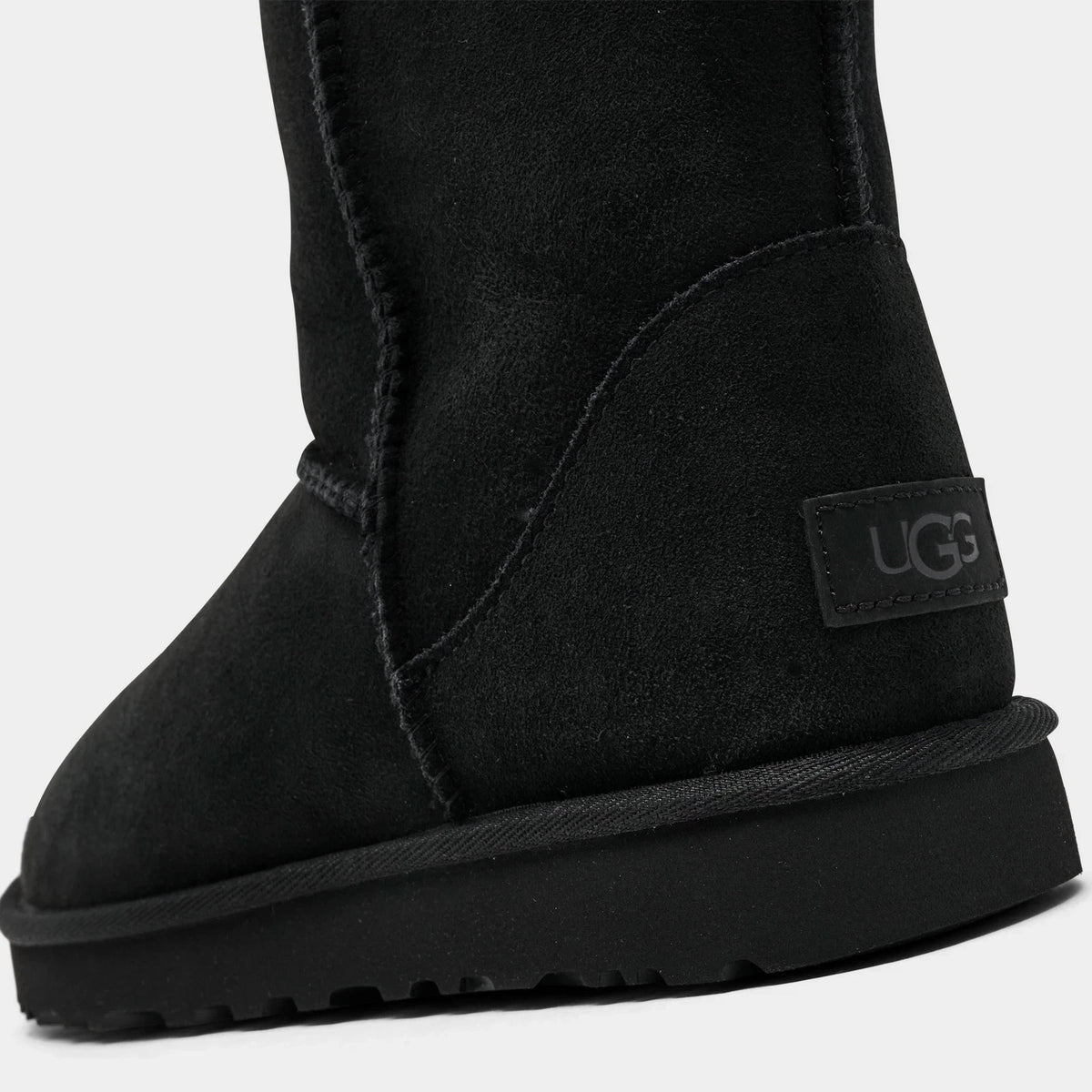 Women's Sheepskin Short Boots - Black