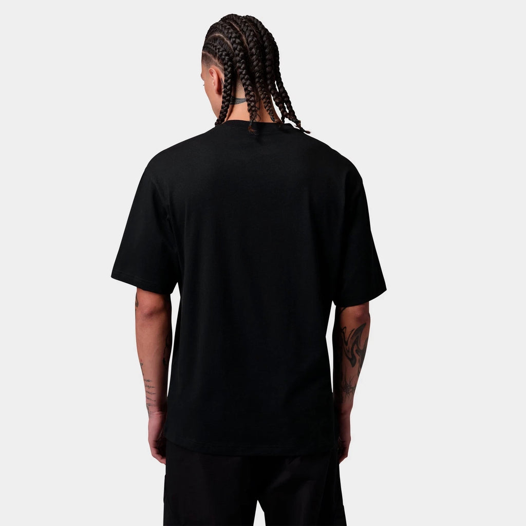Men's Graphic Cotton T-Shirt - Black
