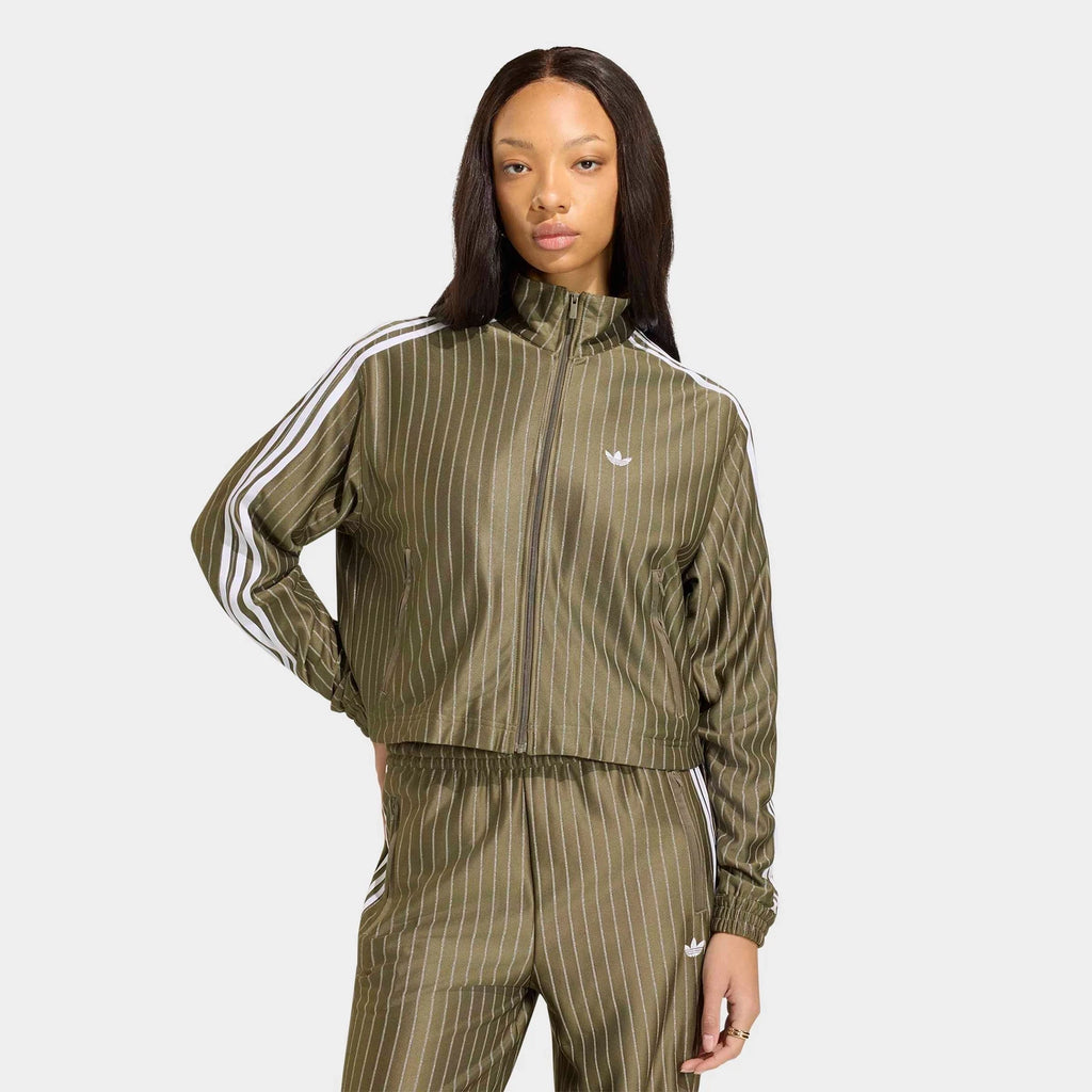 Women's Pinstripe Full-Zip Track Jacket