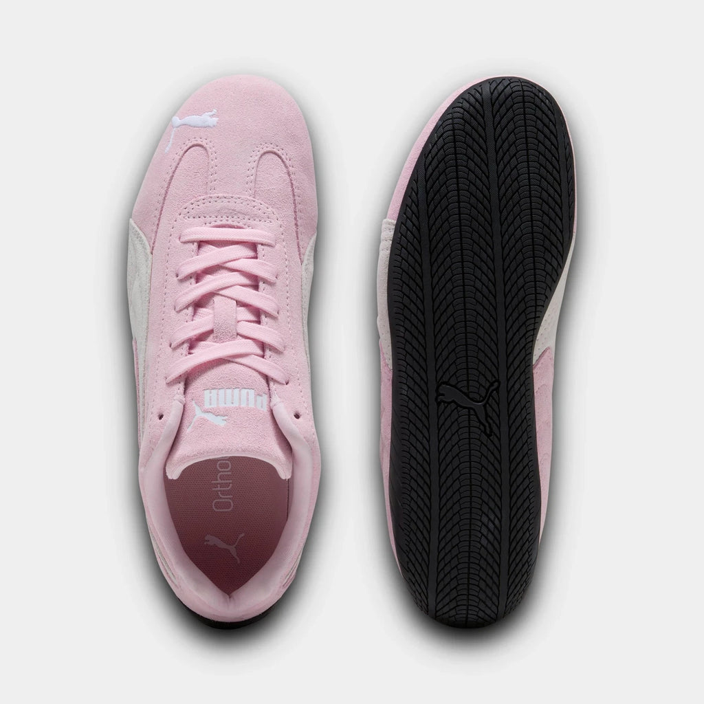 Women's Low-Profile Leather Sneakers - Pink