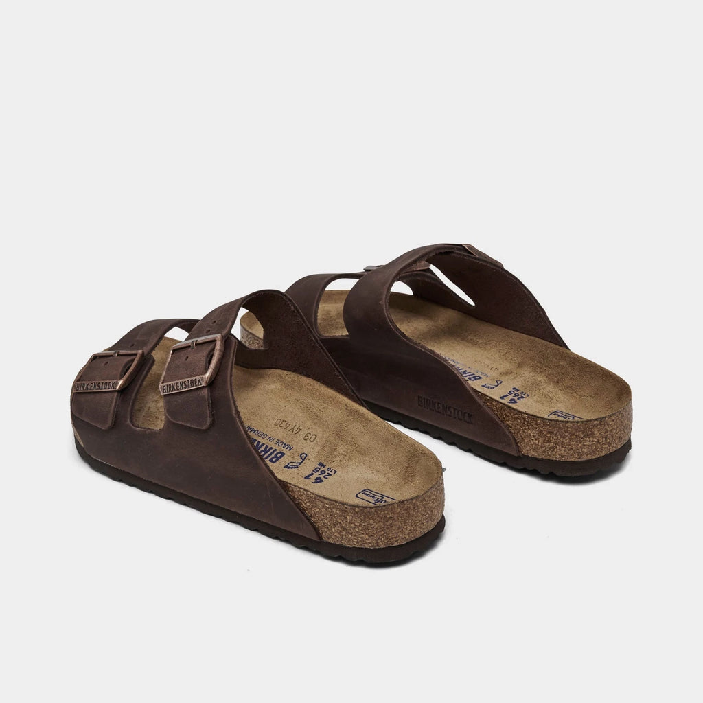 Men's Oiled Leather Two-Strap Sandals