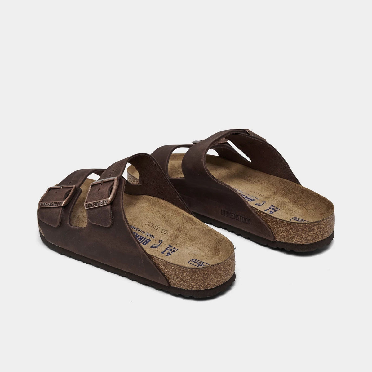 Men's Oiled Leather Two-Strap Sandals