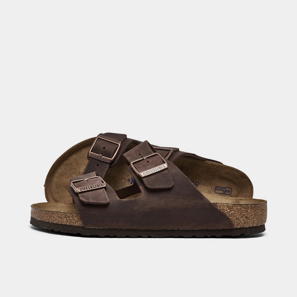 Men's Oiled Leather Two-Strap Sandals