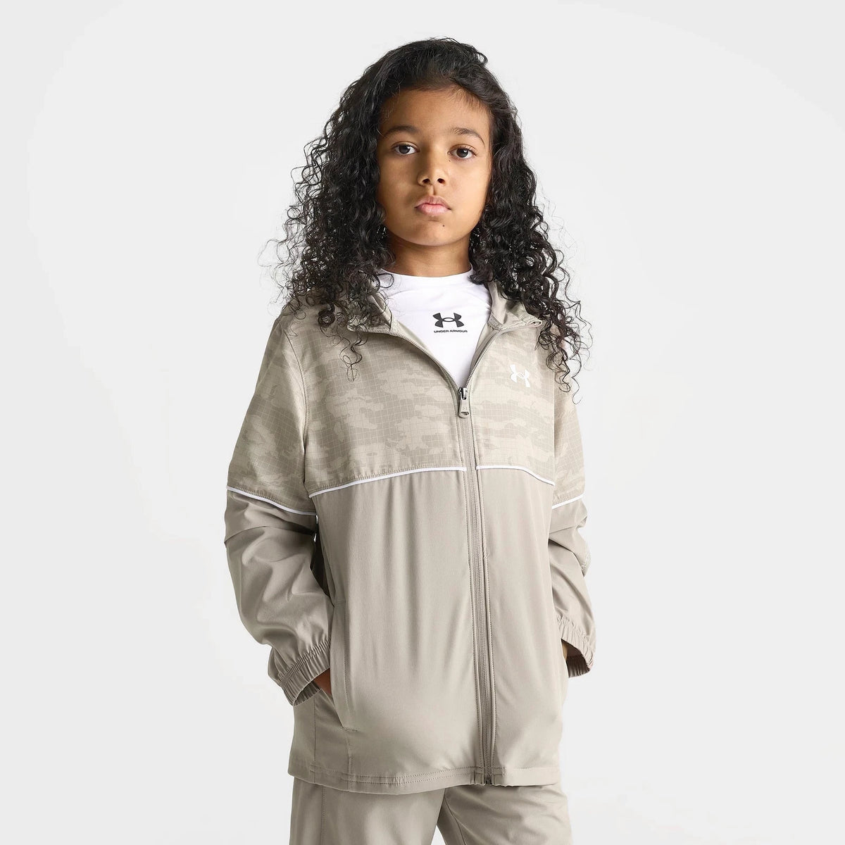 Kids' Printed Full-Zip Woven Jacket