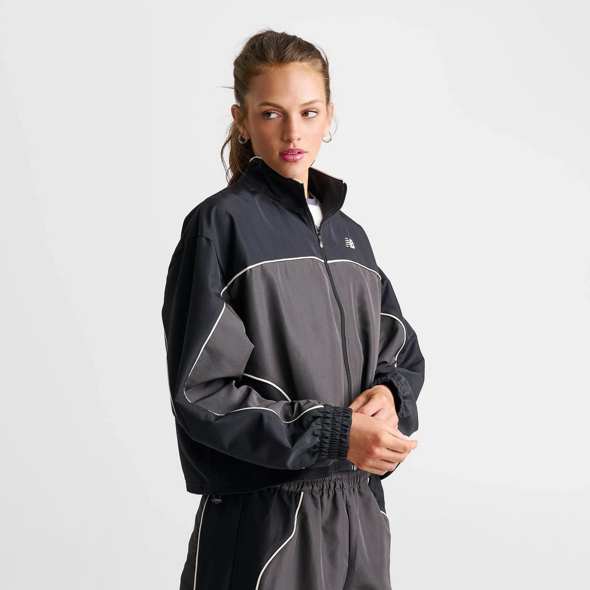 Women's Water-Resistant Woven Zip Jacket