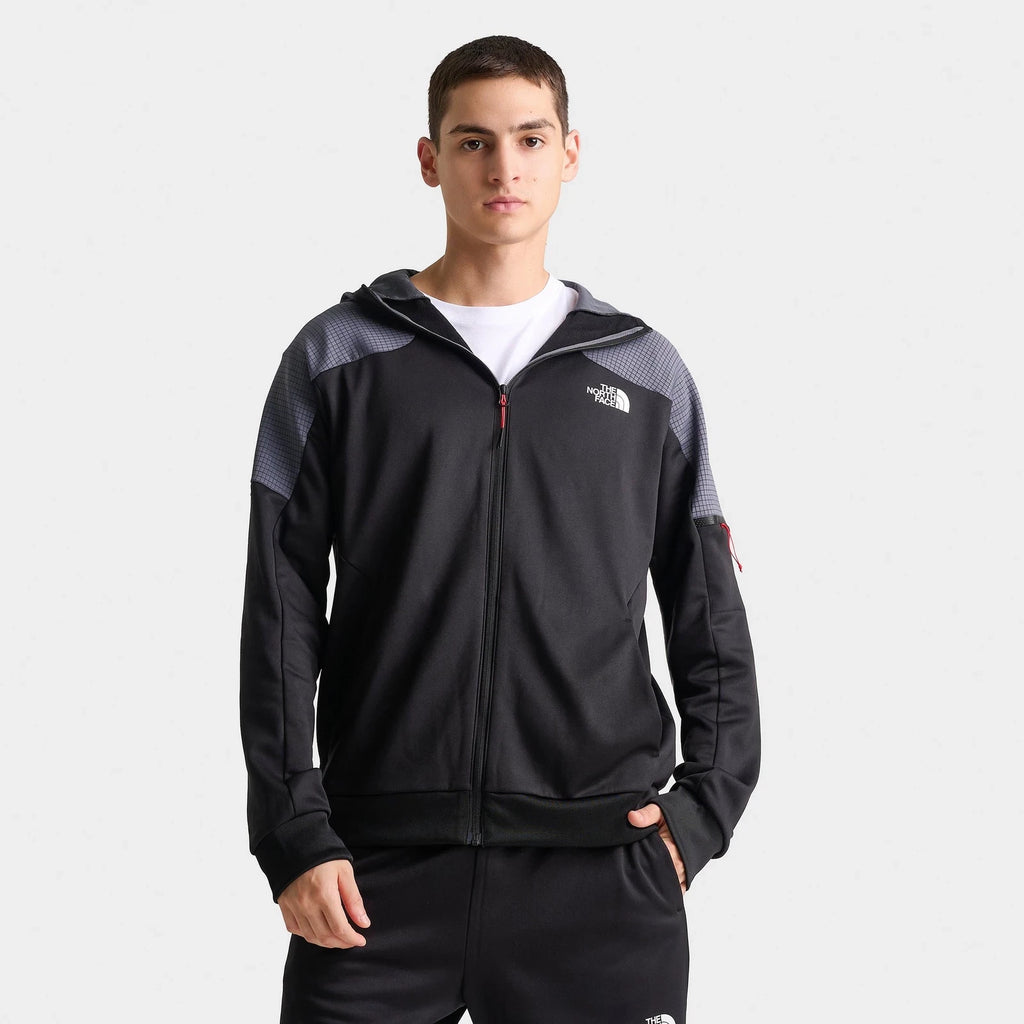 Men's Grid-Fleece Full-Zip Hooded Jacket