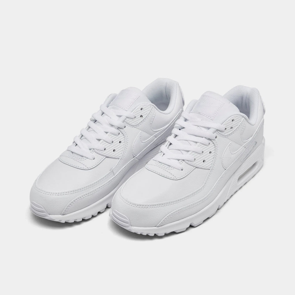Men's Leather Low-Top Casual Sneakers - White