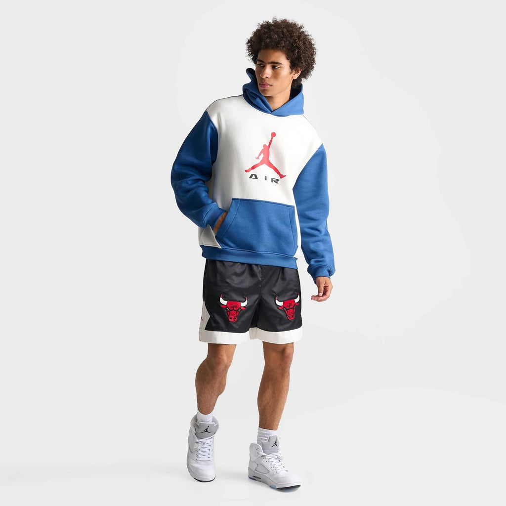 Men's Colorblock Fleece Pullover Hoodie