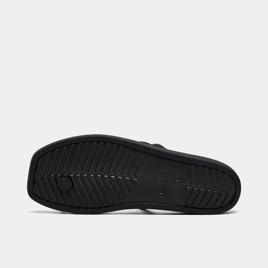 Square Toe Loop Sandal - Black