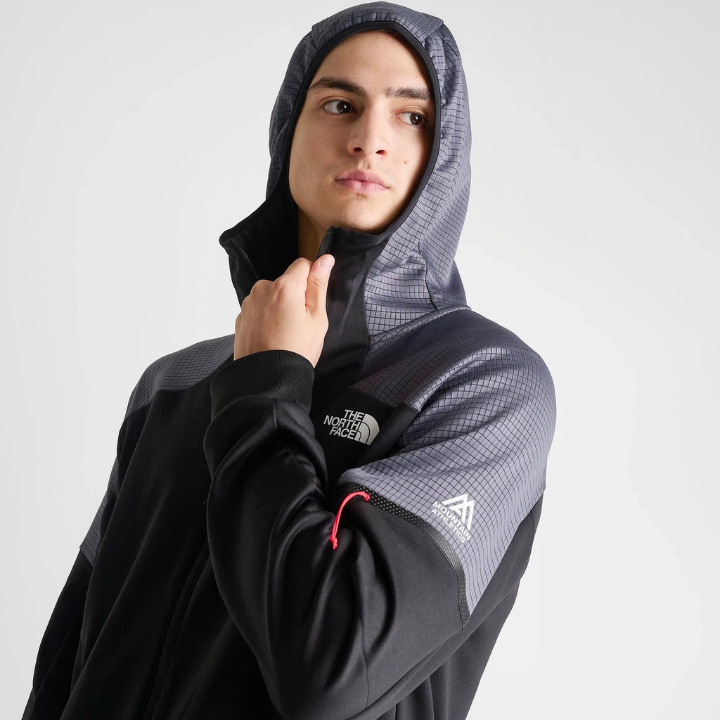Men's Grid-Fleece Full-Zip Hooded Jacket