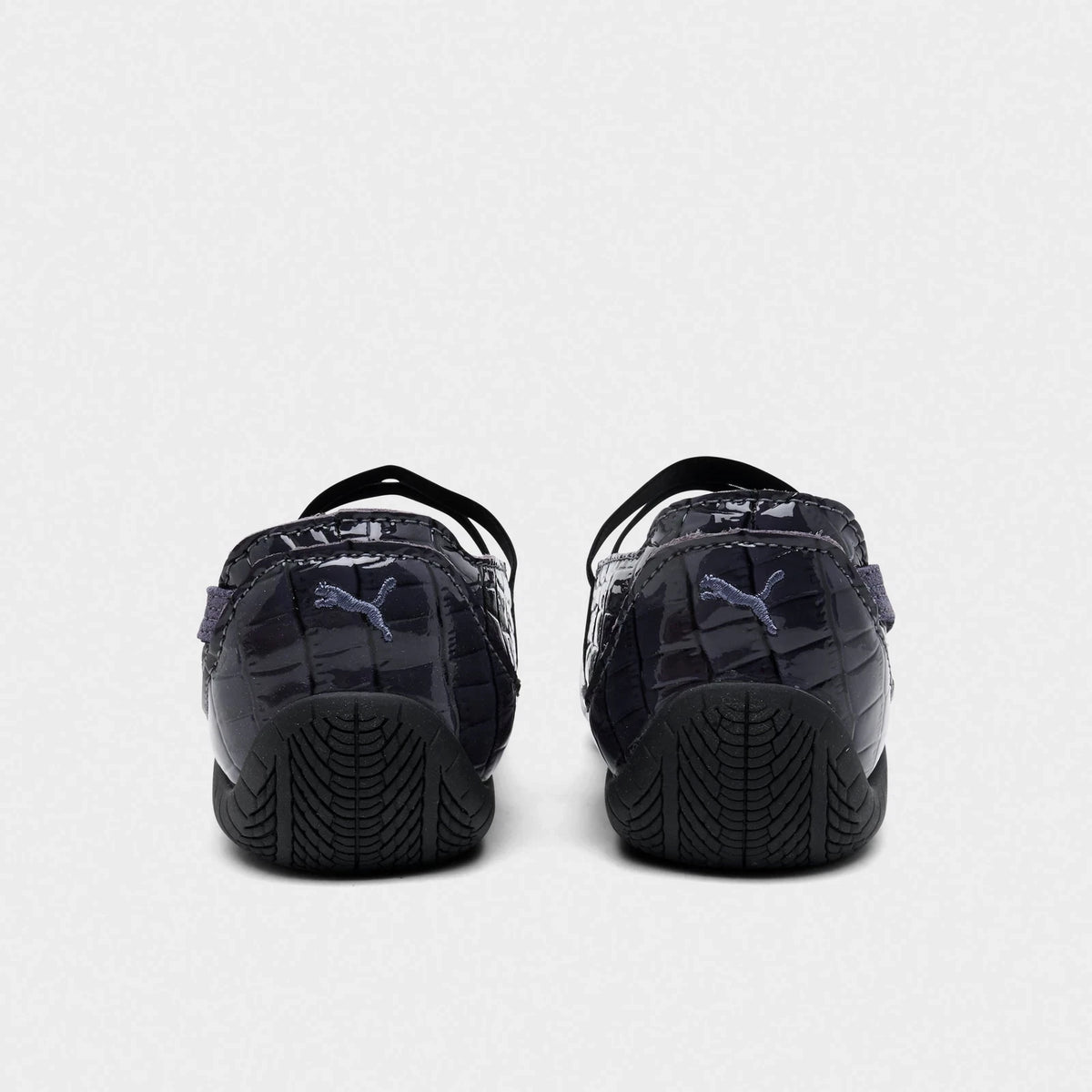 Women's Cow-Print Patent Ballet Sneakers
