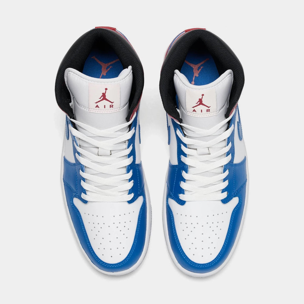 Men's Leather Mid Top Casual Sneaker
