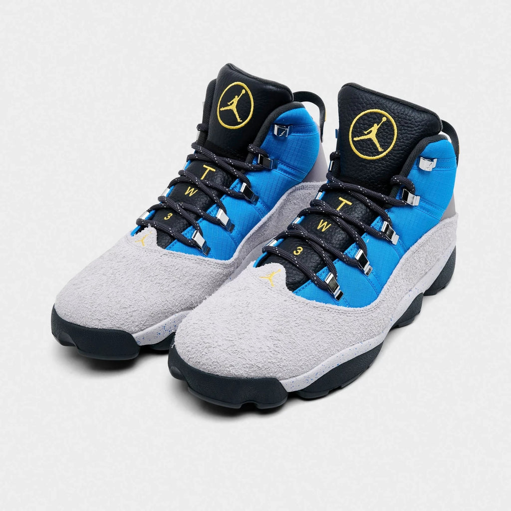 Men's Winterized Leather Mesh Boots - Blue