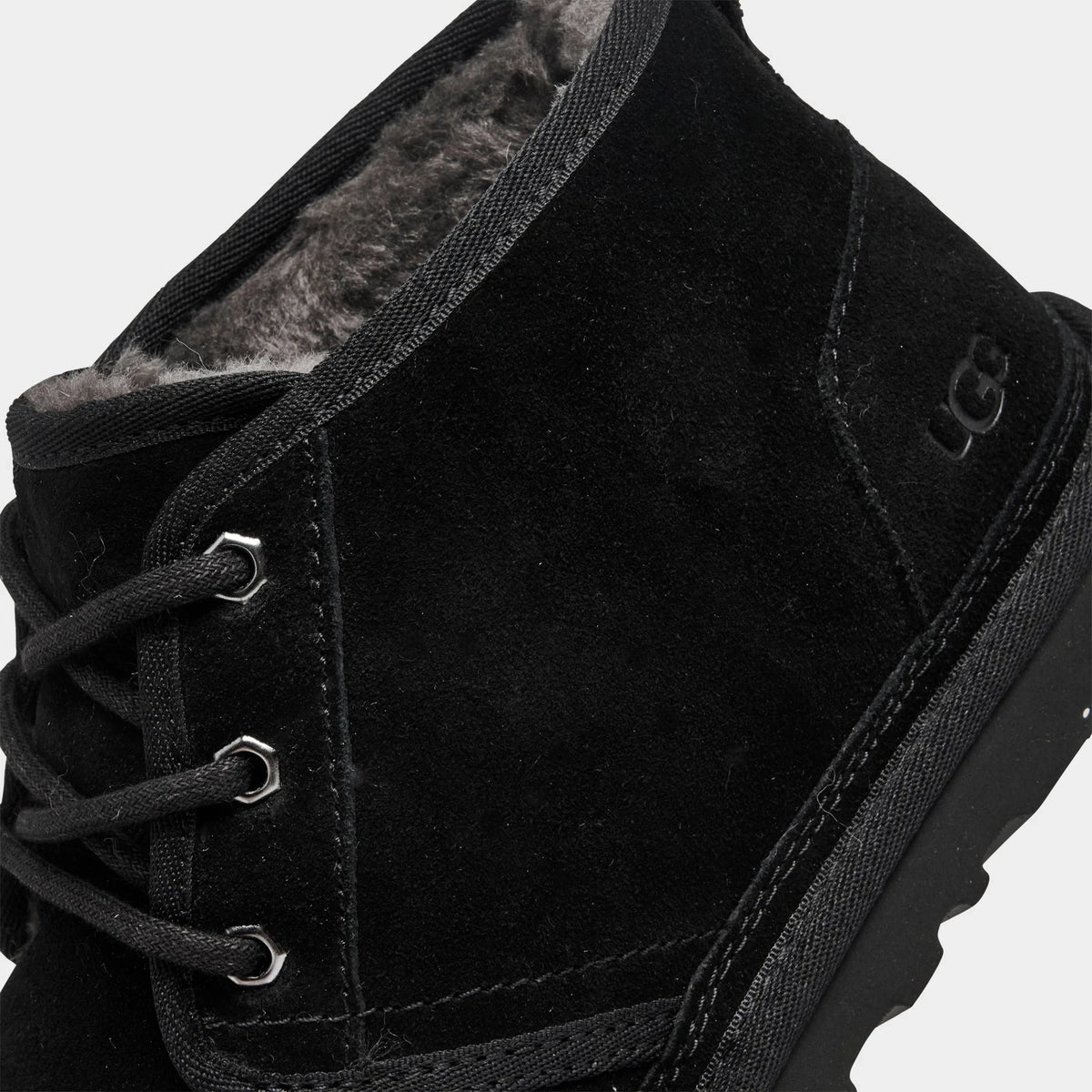 Men's Suede Lace-Up Chukka Boots - Black