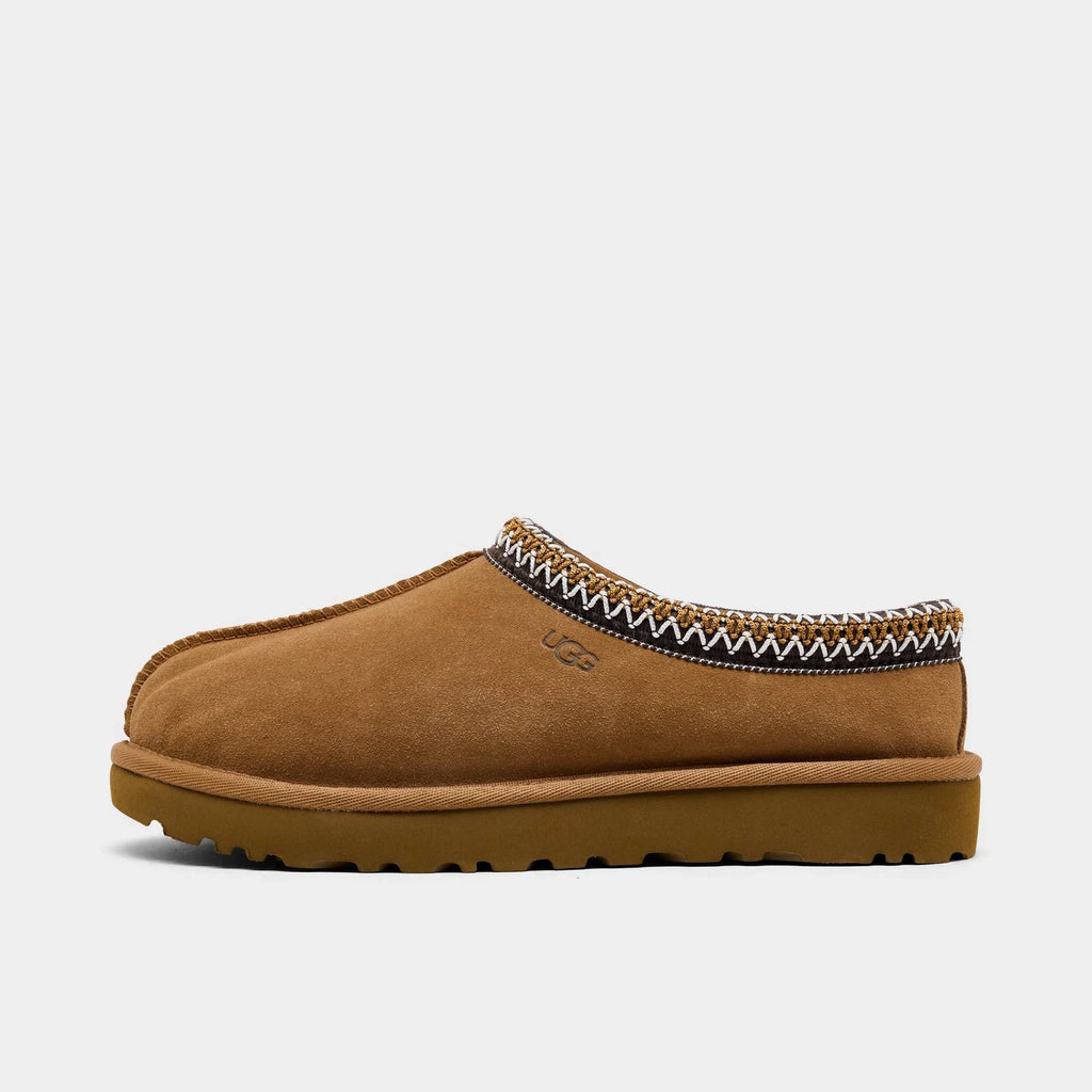 Women's Suede Slip-On Slippers - Chestnut