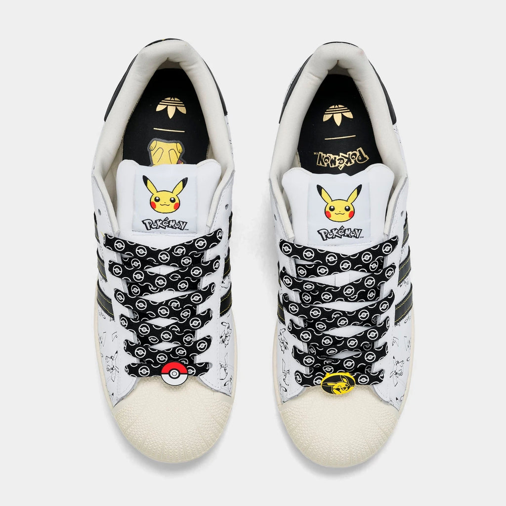 Men's Character-Print Shell Toe Sneaker - White