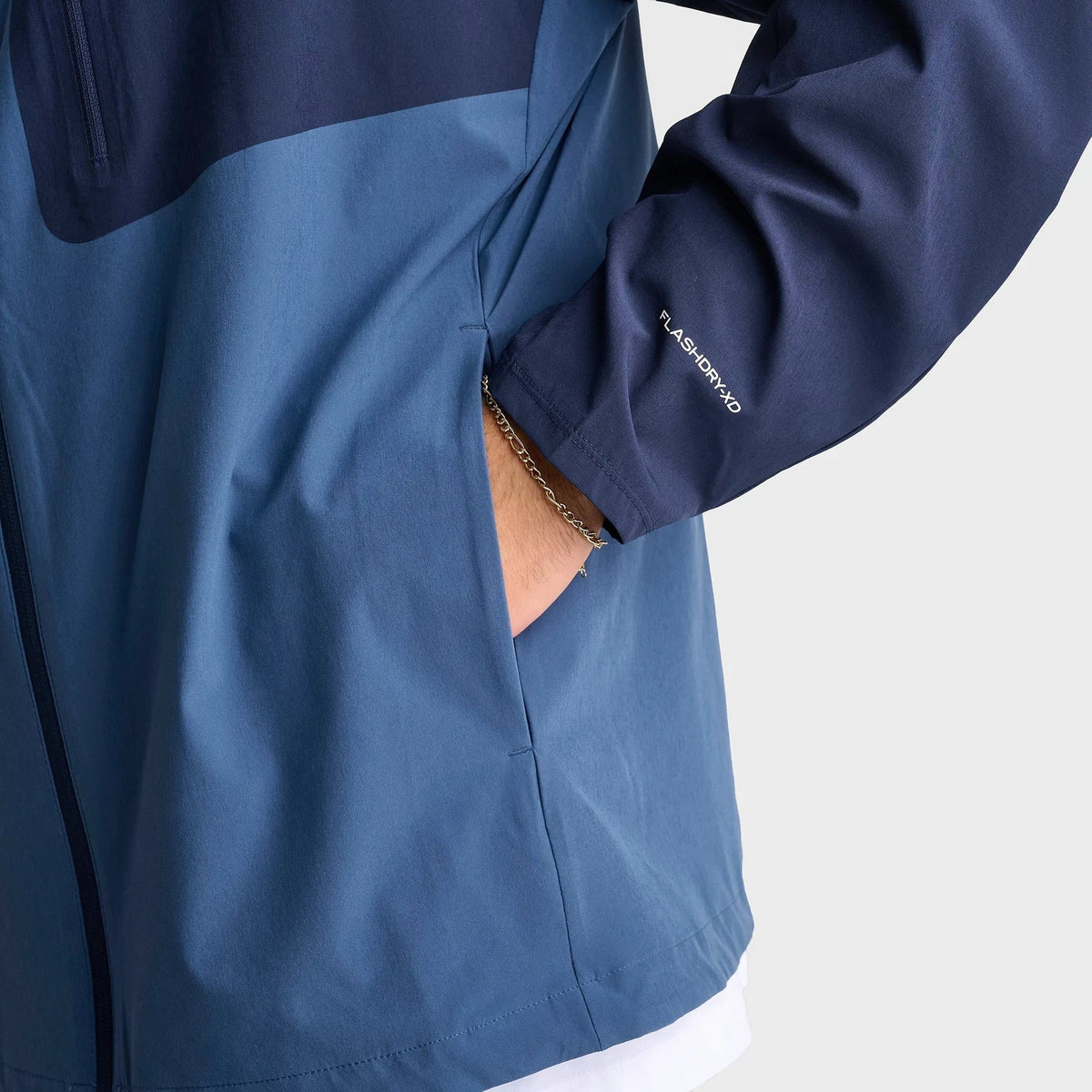 Men's Woven Full-Zip Hooded Jacket