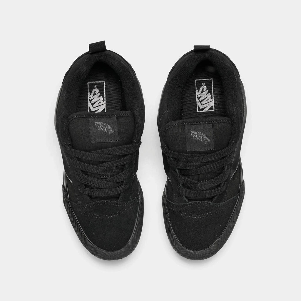 Kids' Puffy Suede Skate Sneakers - Black