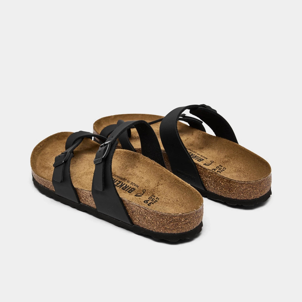 Women's Toe-Loop Strap Sandals - Black