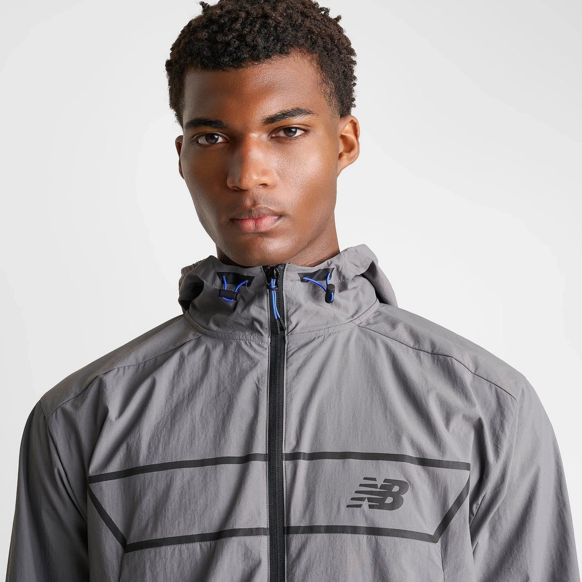 Men's Lightweight Hooded Full-Zip Woven Jacket