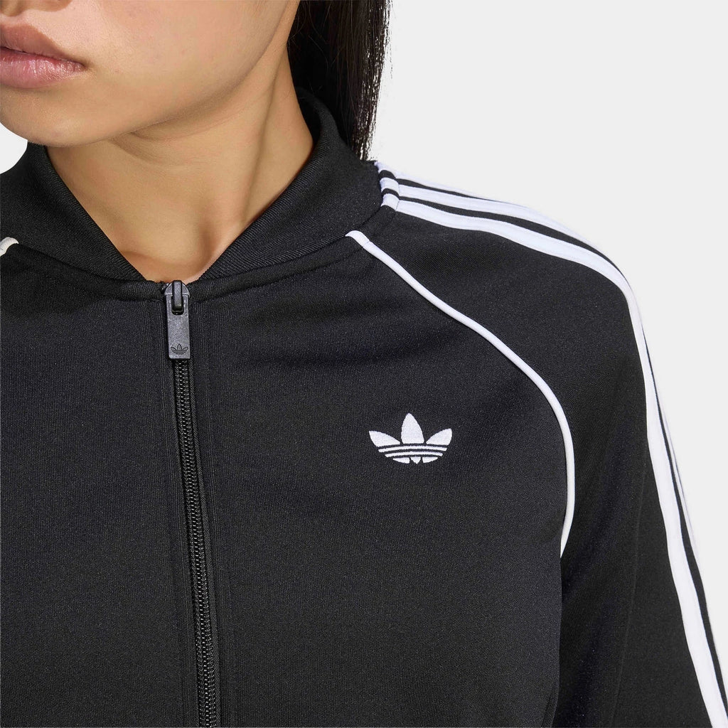 Women's Cropped Doubleknit Full-Zip Track Top