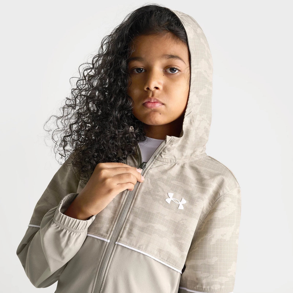 Kids' Printed Full-Zip Woven Jacket