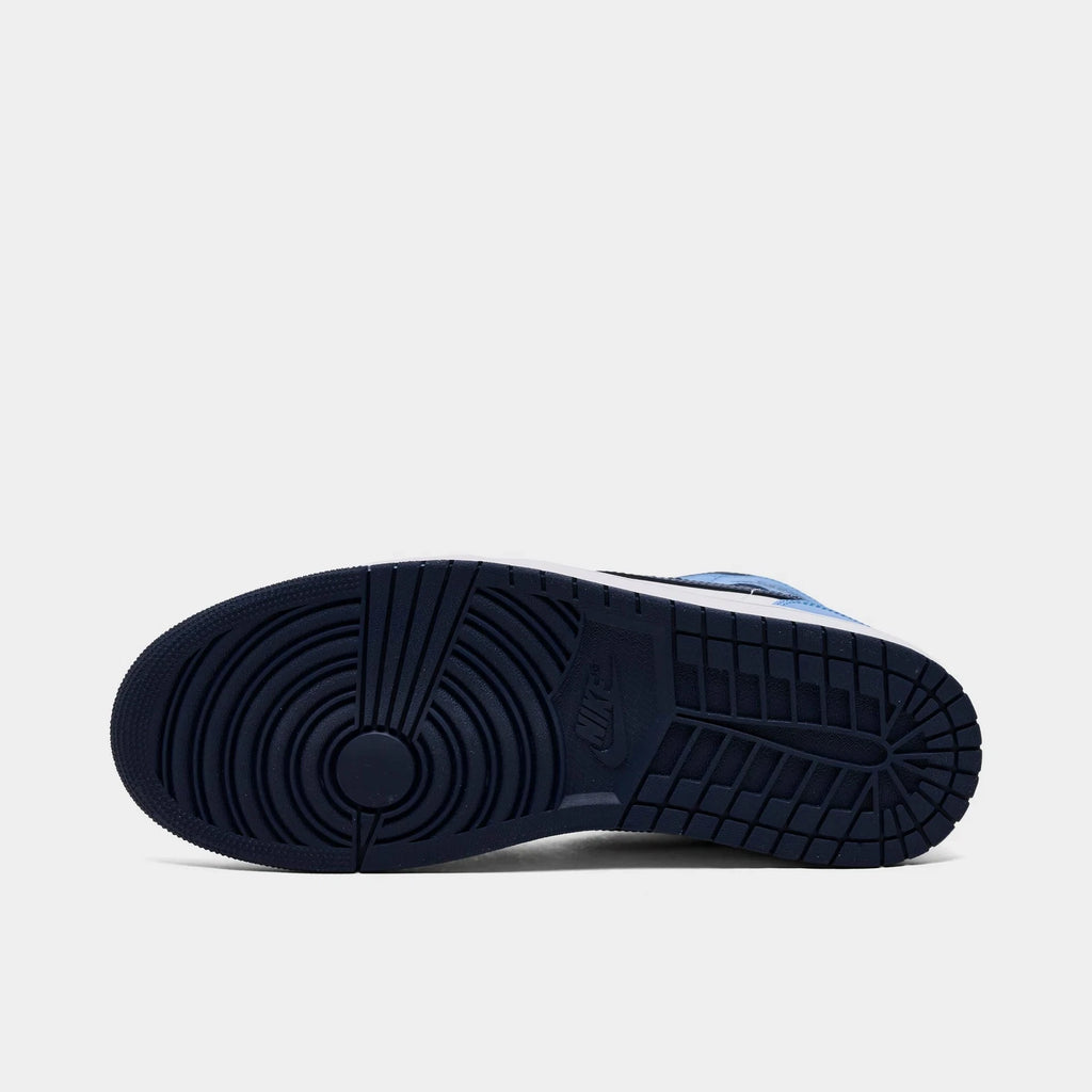 Men's Leather Mid-Top Casual Sneakers