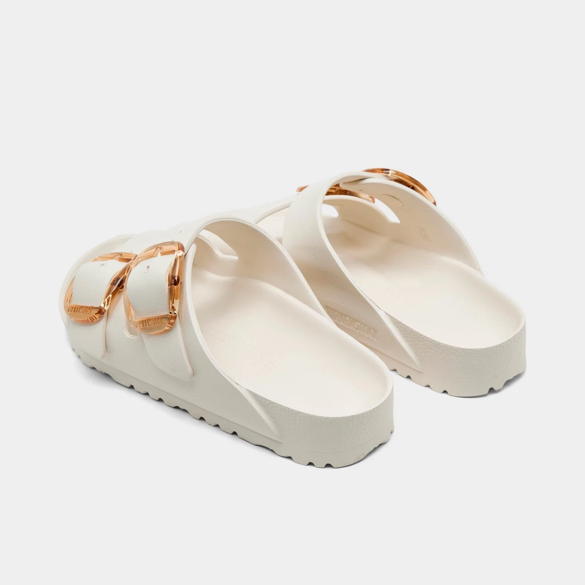 Women's Oversized-Buckle EVA Sandals - Brown