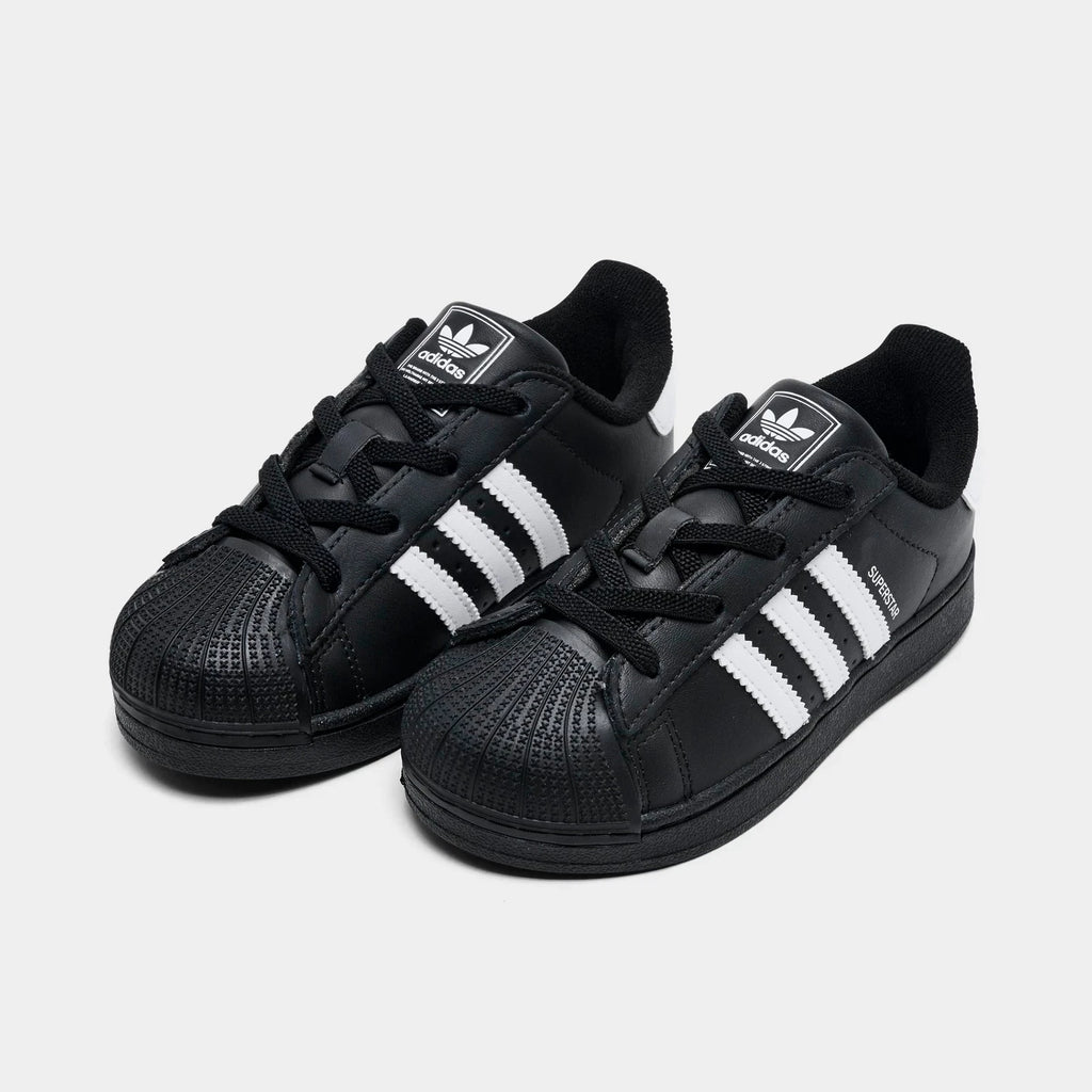 Toddler Leather Shell Toe Sneaker - Black