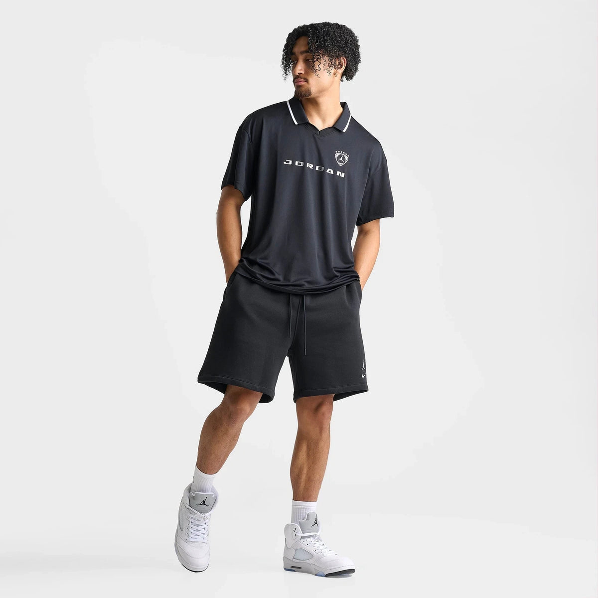 Men's Polyester Soccer-Inspired Top