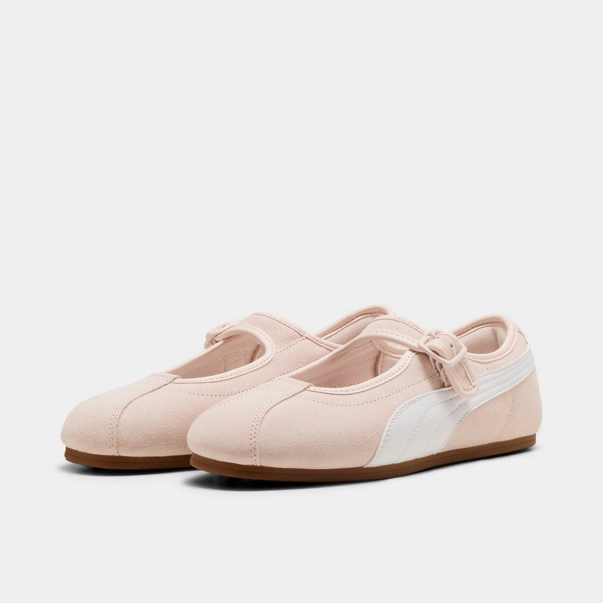 Women's Napped Leather Mary Jane Sneakers