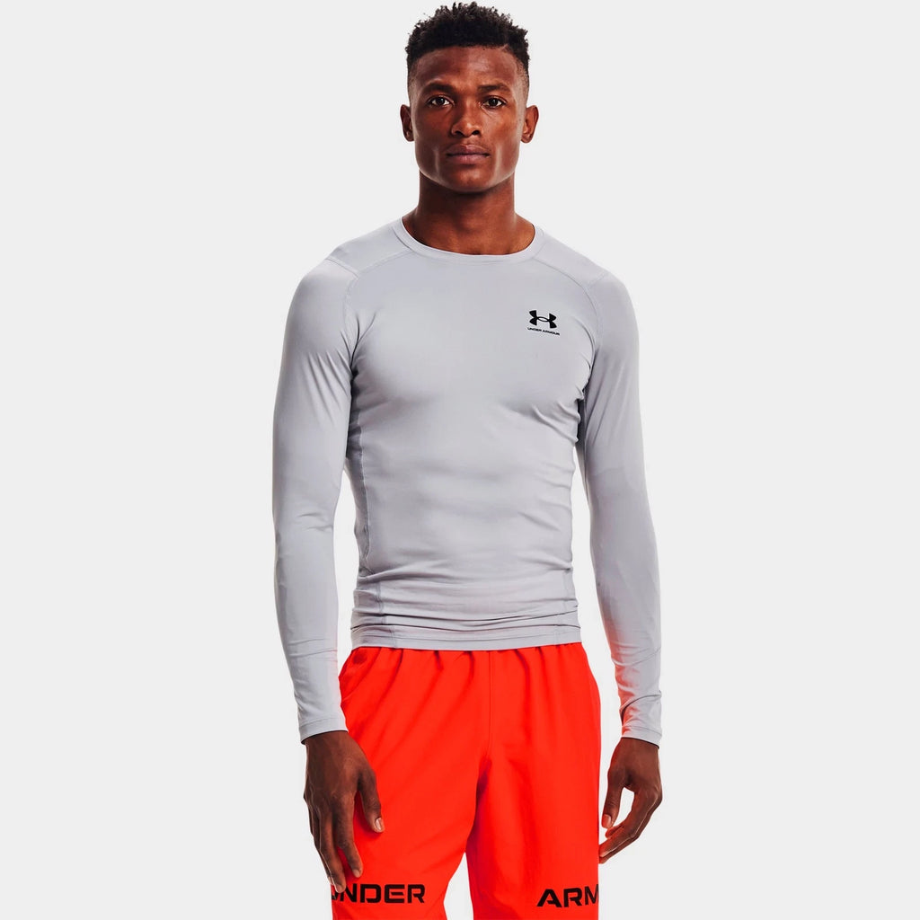 Men's Long-Sleeve Compression Training Top - Gray