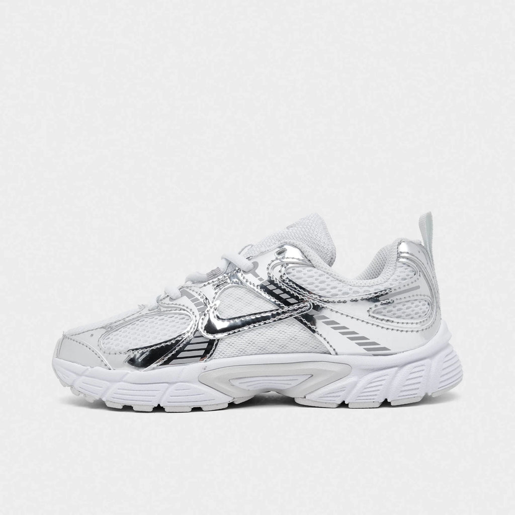 Little Kids' Mesh Stretch-Lace Sneaker - White