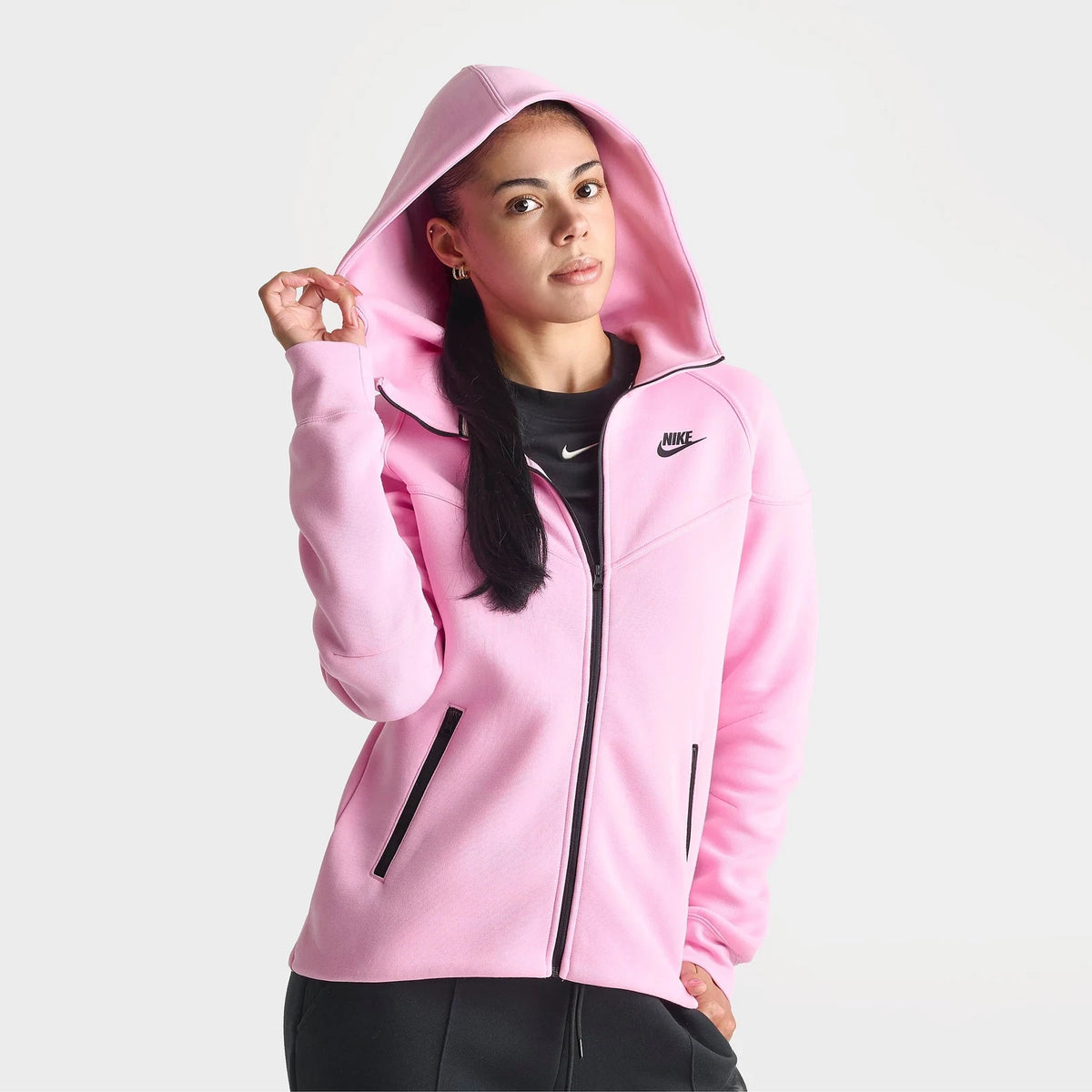 Women's Lightweight Full Zip Fleece Hoodie