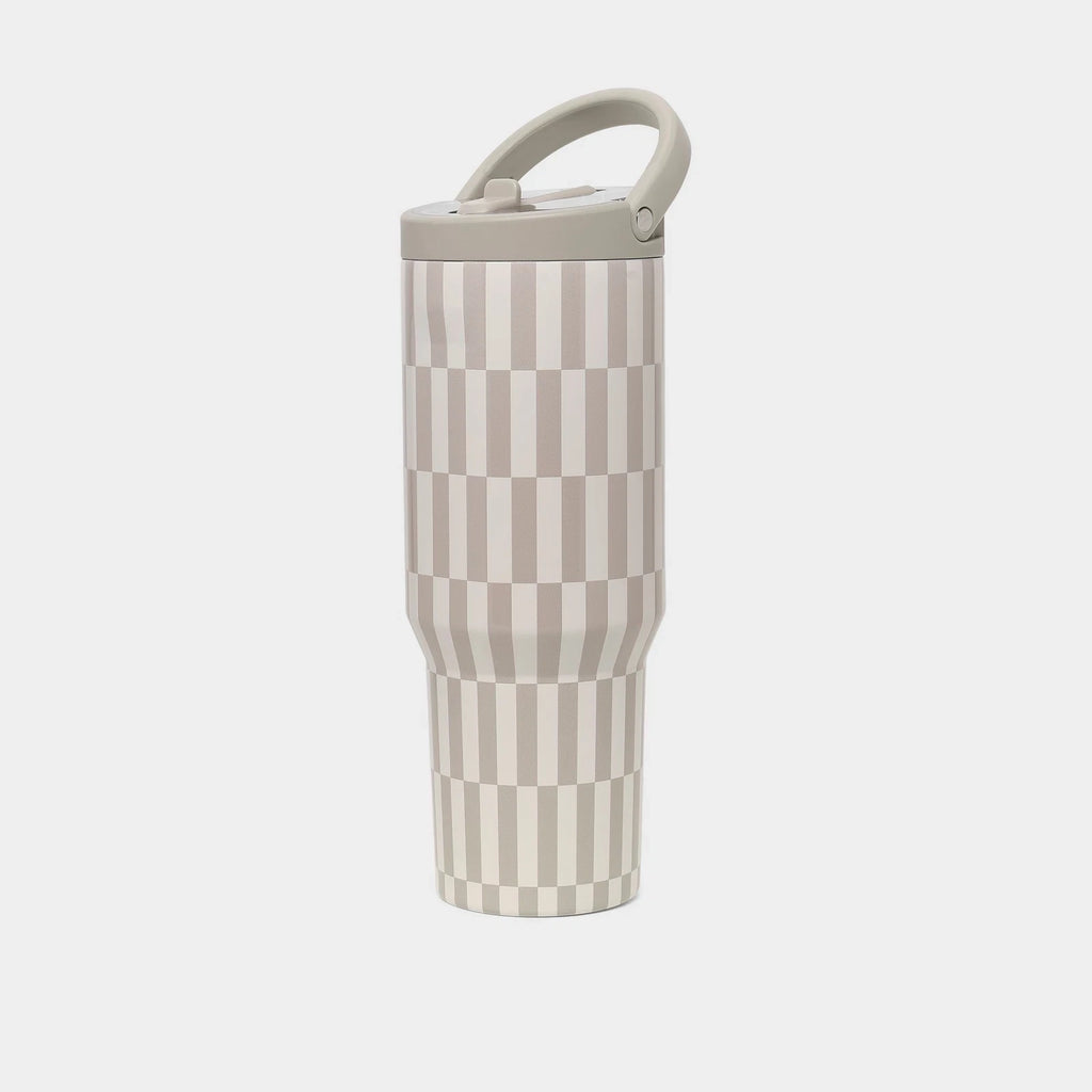40 oz Insulated Flip Straw Water Bottle
