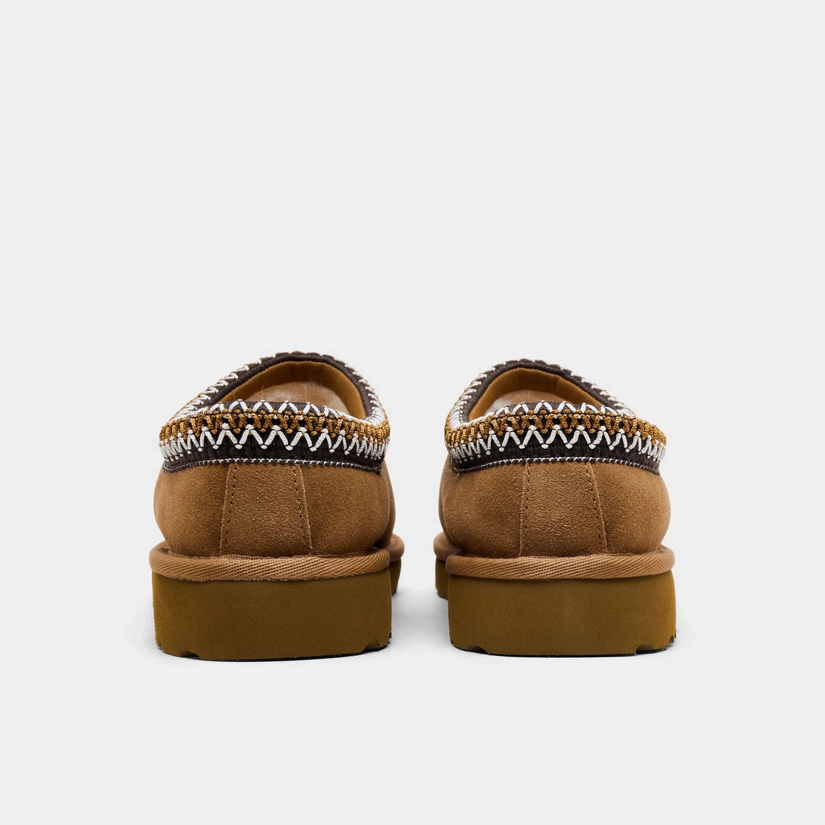 Women's Suede Slip-On Slippers - Chestnut