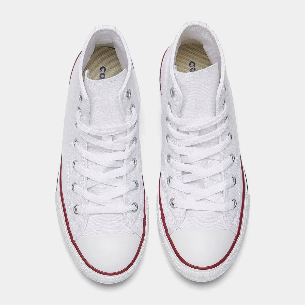 Little Kids' Canvas High Top Sneakers - White