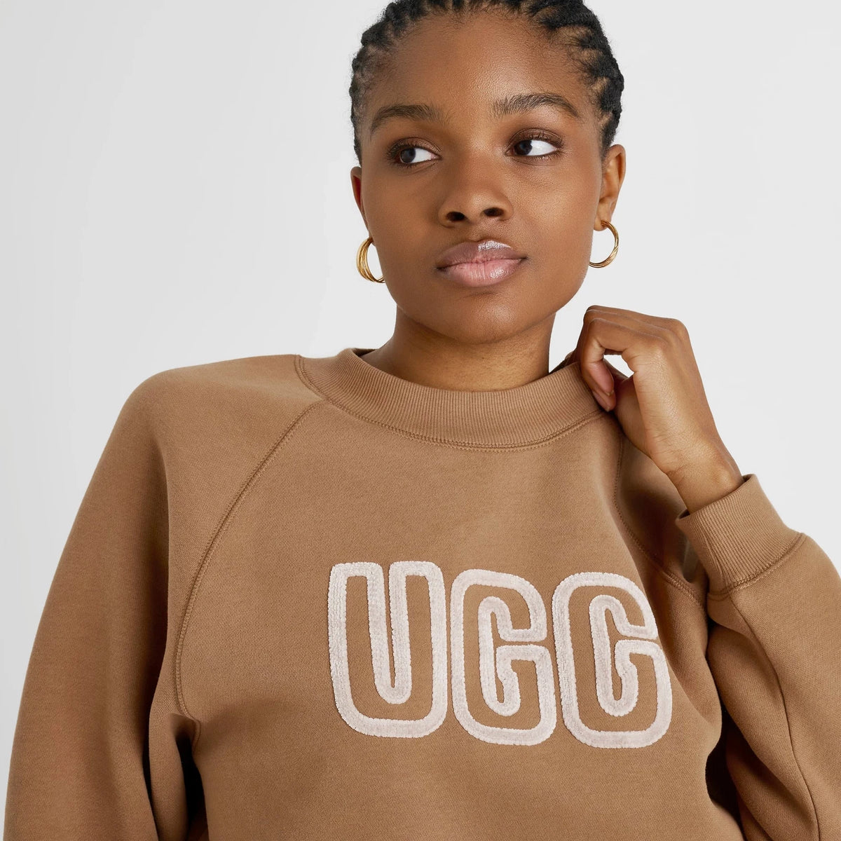 Women's Chenille Appliqué Crewneck Sweatshirt